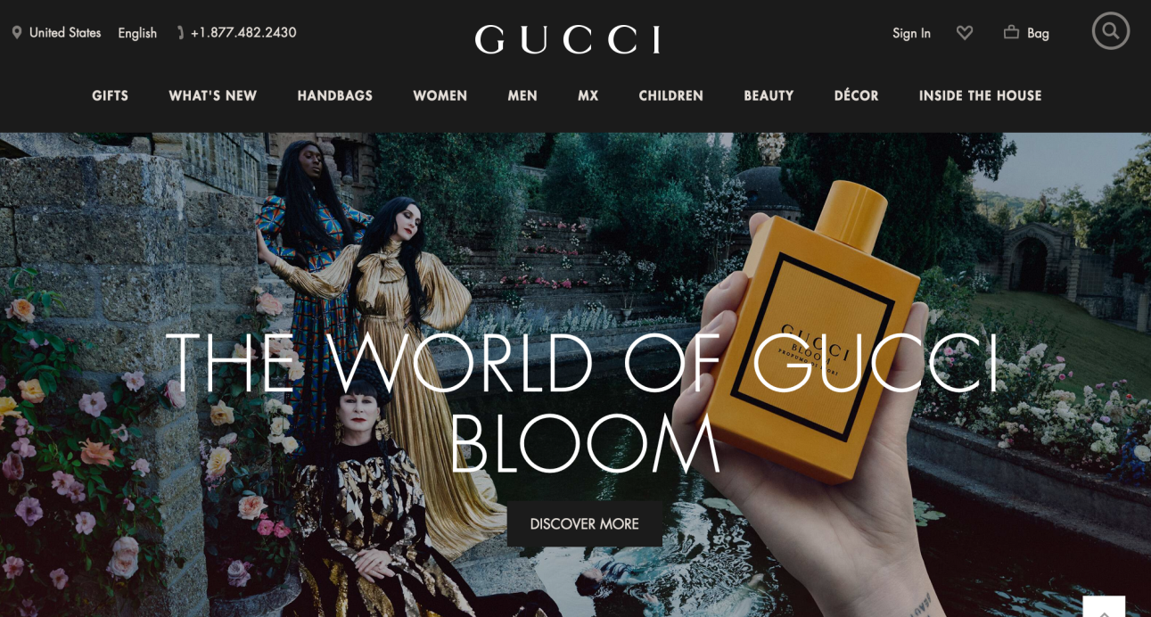 Gucci 联手 Snapchat 推出增强现实香水体验小游戏